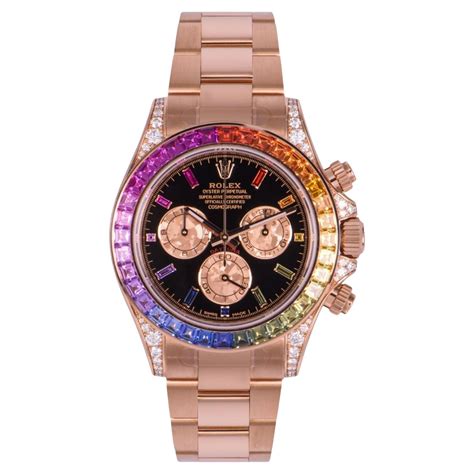 rolex rainbow rose gold price|rolex 116595rbow for sale.